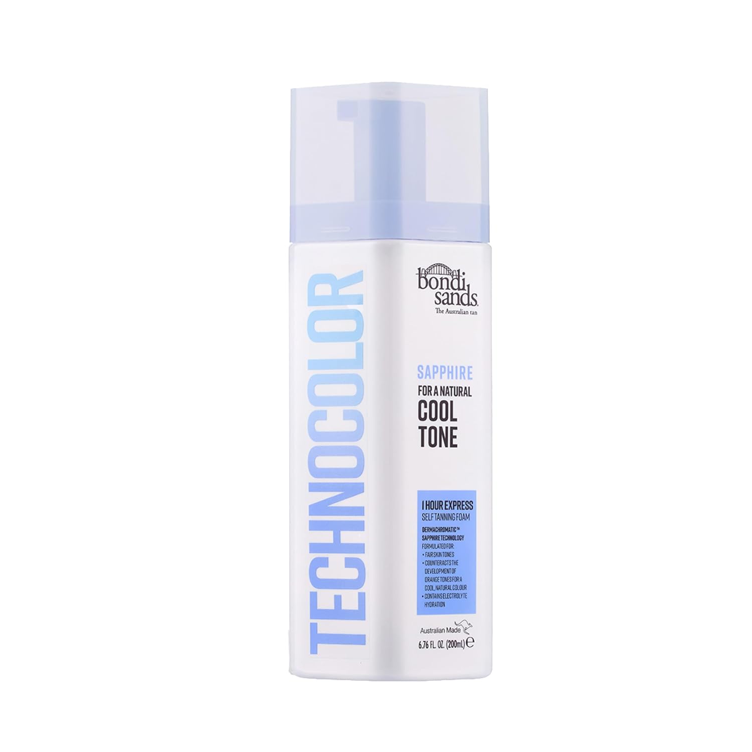 Bondi Sands Technocolor 1 Hour Express Self Tanning Foam, Innovative Formula, Hydrates for Natural Enhanced Skin Results, Available in 4 Shades - Image 2
