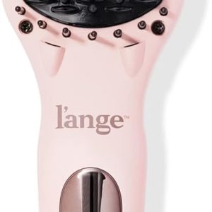 L'ANGE HAIR Le Vite Straightening Brush | Heated Hair Tool for Smoother, Frizz-Controlled Look | Dual-Voltage Hot Brush Straightener for Effortless Styling & Shine | Ceramic Standard Size (Blush)