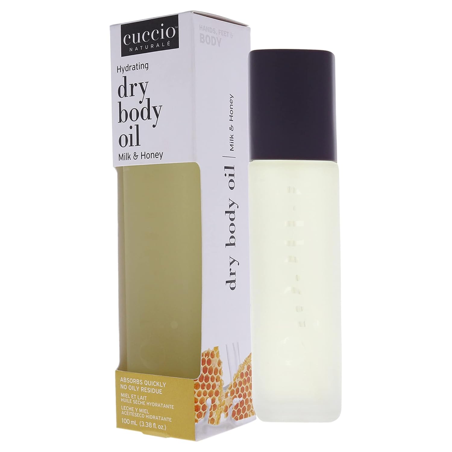 Cuccio Naturale Hydrating Dry Body Oil - Milk & Honey, Paraben-Free, 3.38 Oz - Image 2