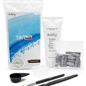 Godefroy Hair Color Tint Kit for 100% Gray Coverage, Dark Brown, 20 Applications, Long-Lasting Root Touch-Up for Men & Women, Pre-Measured Capsules, No Waste, DIY Salon-Quality Results at Home