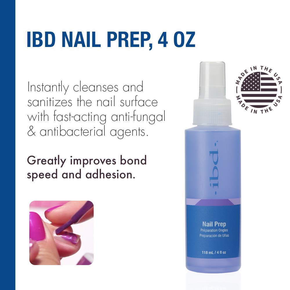 IBD Nail Prep Dehydate Spray – Nail Dehydrator & Cleanser for Acrylic, Gel & Dip Powder, Improves Bond Speed & Adhesion – 4 oz - Image 3