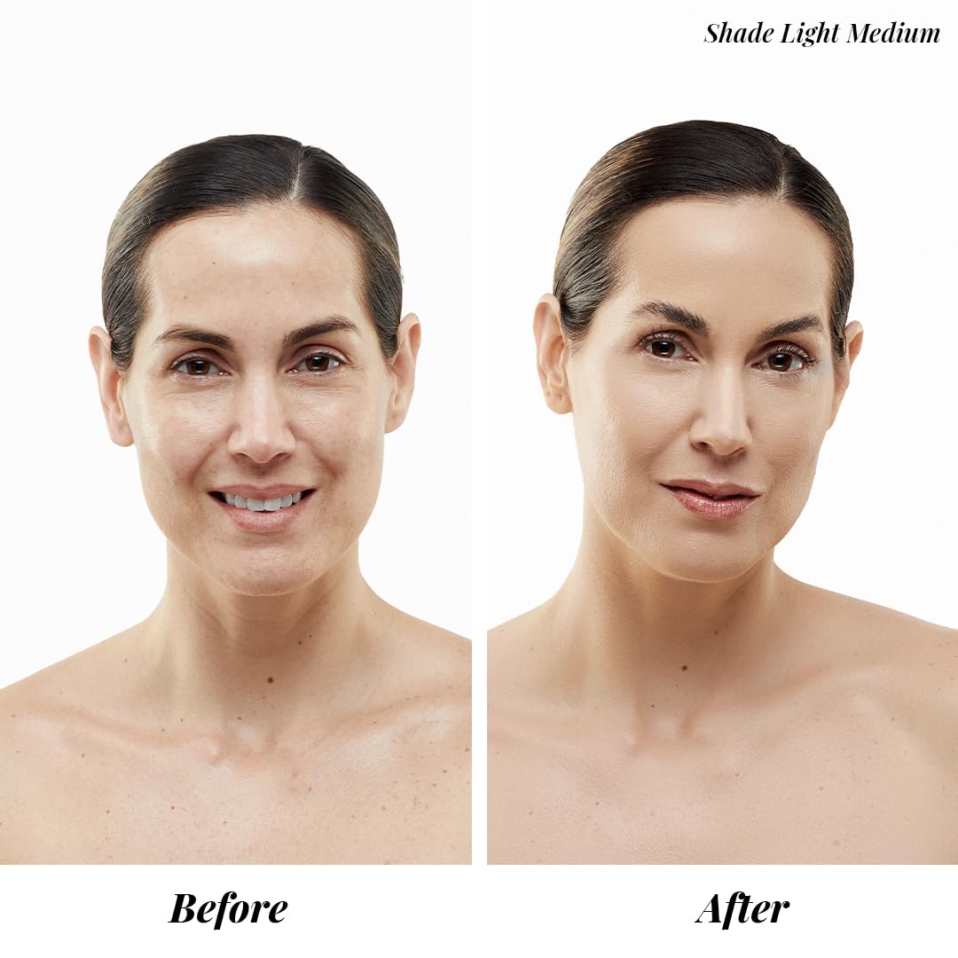 MagicMinerals AirBrush Foundation Set by Jerome Alexander – 3pc Set Includes Primer, Foundation and Kabuki Brush - Spray Makeup with Anti-aging Ingredients for Smooth Radiant Skin (Warm Beige) - Image 3