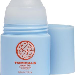 Topicals High Roller Ingrown Hair Serum | Roll-on Tonic to Soothe and Calm Irritated Skin on Face, Armpits and Bikini Areas | Contains Salicylic and Glycolic Acid | Vegan and Cruelty-Free (1.7 Fl Oz)