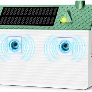 Solar Ultrasonic Bark Control Device for Your Own Dog – BBB Certified Humane Training Aid Tool, Dual-Frequency Ultrasonic 50ft Detection, 3 Adjustable Frequencies for Small Medium Large Dogs