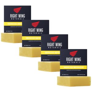 Right Wing Naturals Bar Soap Gift Set for Men | Handcrafted Cold-Pressed Soap | Handmade Organic Soap for Men | Most Popular Flavors | Natural Scented Men’s Bar Soap| Pack of 4 Bars