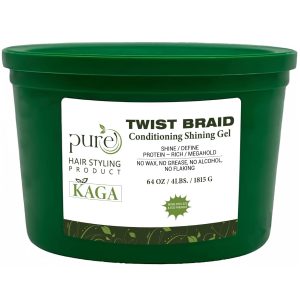 KAGA Pure O Natural Neatbraid Beauty Professional Conditioning Shining Gel 64oz / 4LB (64 Ounce)