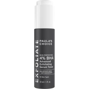 Paula's Choice SKIN PERFECTING 4% BHA Advanced Exfoliating Serum Toner, Facial Smoother with Salicylic Acid & Antioxidants, Anti-Aging Serum for Skin Texture, Clogged & Enlarged Pores, Fragrance-Free