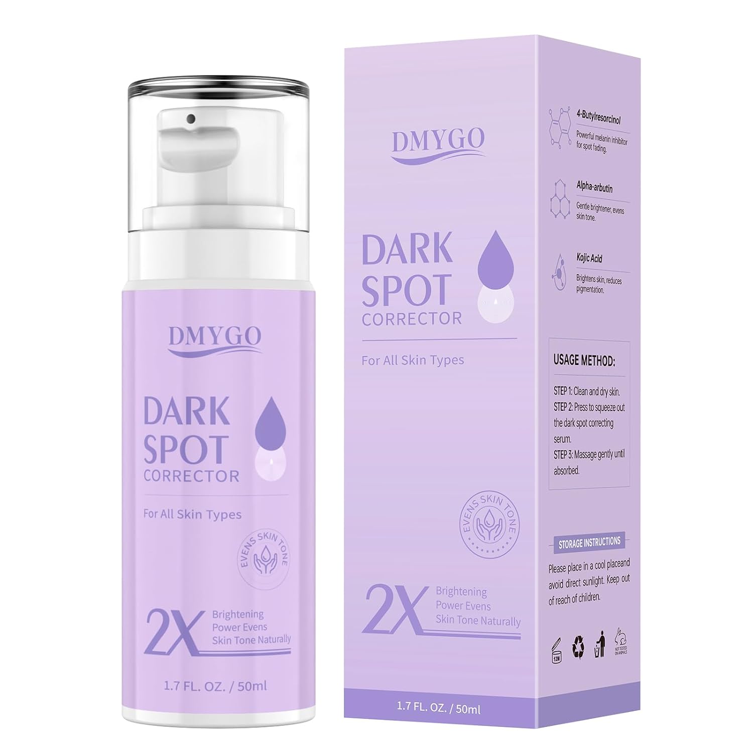Dark Spot Remover for Face and Body - Dark Spot Corrector Serum for Sun Spots, Age Spots, Brown Spot,Freckles & Melasma - Skin Care Repair Evens Skin Tone for Women & Man Daily Use 1.69 FLoz