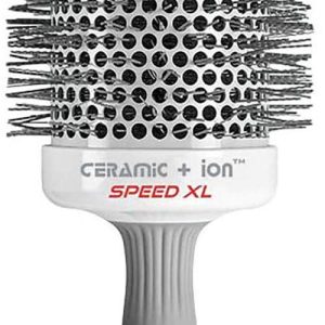 Olivia Garden Ceramic + Ion Speed XL - Extra-Long Round Thermal Hair Brush - Not Electrical - Professional Blowout Brush for Normal to Thick Hair