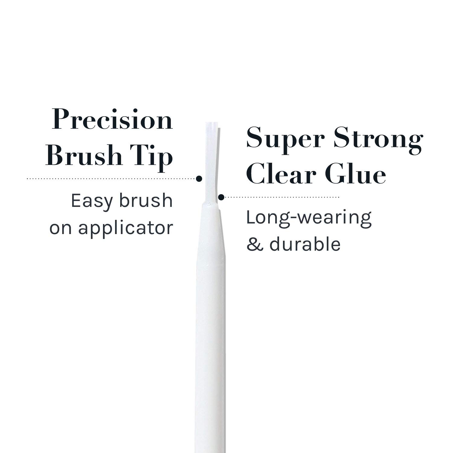 AOA Studio Eyelash Lash Glue Enhancers 4pcs Strip Lash Adhesive Strong Hold Water Proof Formula No Irritation Latex Free Long Lasing Quick Dry Eyelash Adhesive 0.17oz Each (4 Pack) (Clear) - Image 3