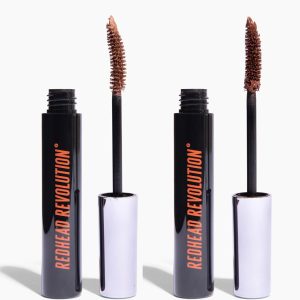 Redhead Revolution's Gingerlash Mascara Set for Redheads Genuine Ginger and Honest Auburn Volumizing Lengthening Vegan Leaping Bunny Certified Cruelty Free