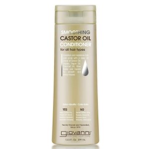 GIOVANNI Smoothing Castor Oil Conditioner, All Hair Types, Jojoba, 13.5 oz | Moisturizes Hair & Scalp, Hydrates & Tames Frizz, Argan & Coconut Oil, Shea Butter, Keratin