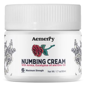 Tattoo Numbing CreamMaximum Strength: Numbing Cream for Tattoos, Extra Strength Numbing Cream - Up to 6 Hours Numbness for Multi-Purpose Use (White, 1.7 Ounce (Pack of 1))