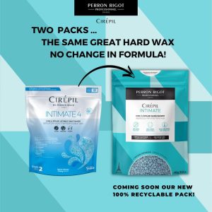 Cirepil INTIMATE Stripless Hard Wax Beads Bag 28.22oz / 800g | With coconut oil for Brazilian & bikini waxing - Creamy anti-bump hair removal for sensitive areas - Refill bag