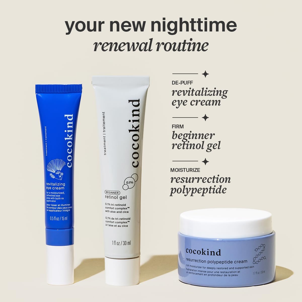 Cocokind Revitalizing Eye Cream | Soothing, Cooling Metal Applicator Tip | Hydrate, Depuff & Reduce Fine Lines and Wrinkles | Firmer and Brighter Looking Under Eye Area | 0.5 Fl Oz, 3 Pack - Image 3
