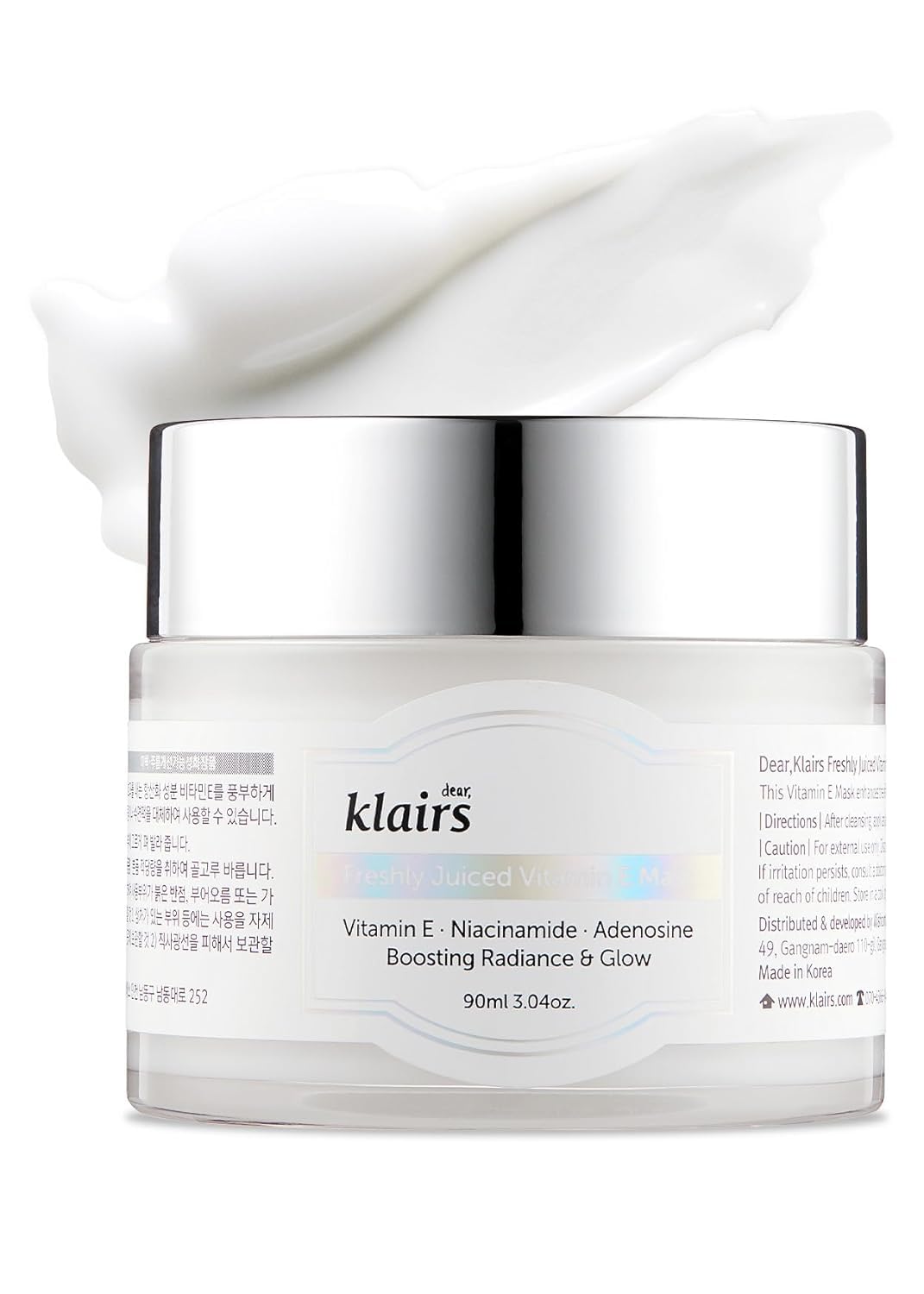 DearKlairs Vitamin E Sleeping Mask Korean Overnight Hydrating Care, 3.17 Oz