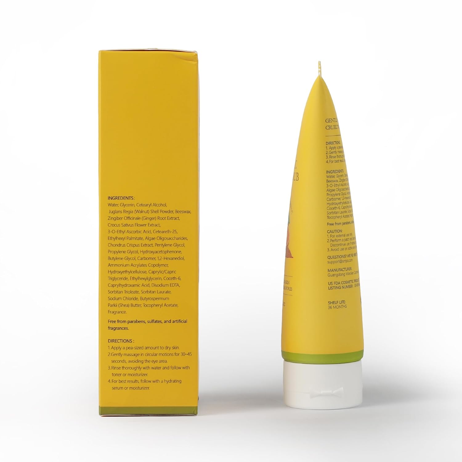 Revitalizing Exfoliation Face Scrub with Vitamin C and Turmeric – Gentle Exfoliating Face Wash for Blackheads, Pore Dirt & Dark Spots –Daily Balancing Facial Scrub for All Skin Types, 4.23 Fl Oz - Image 3