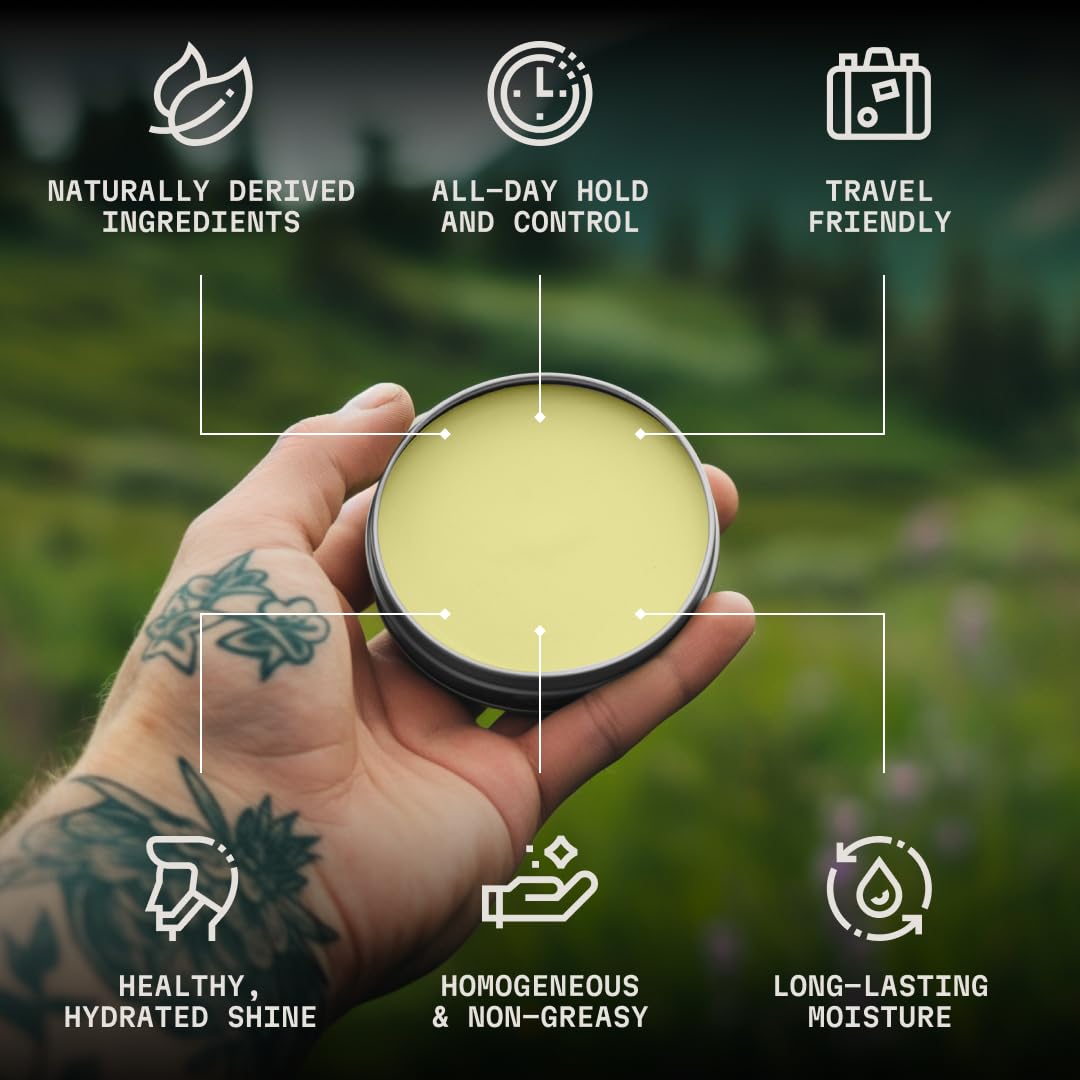 Striking Viking Beard Balm for Men - Pack of 4, 1 Oz Tins, Assorted Scents - Hydrating Balm & Moisturizer - Beard Butter Variety Pack - Image 3