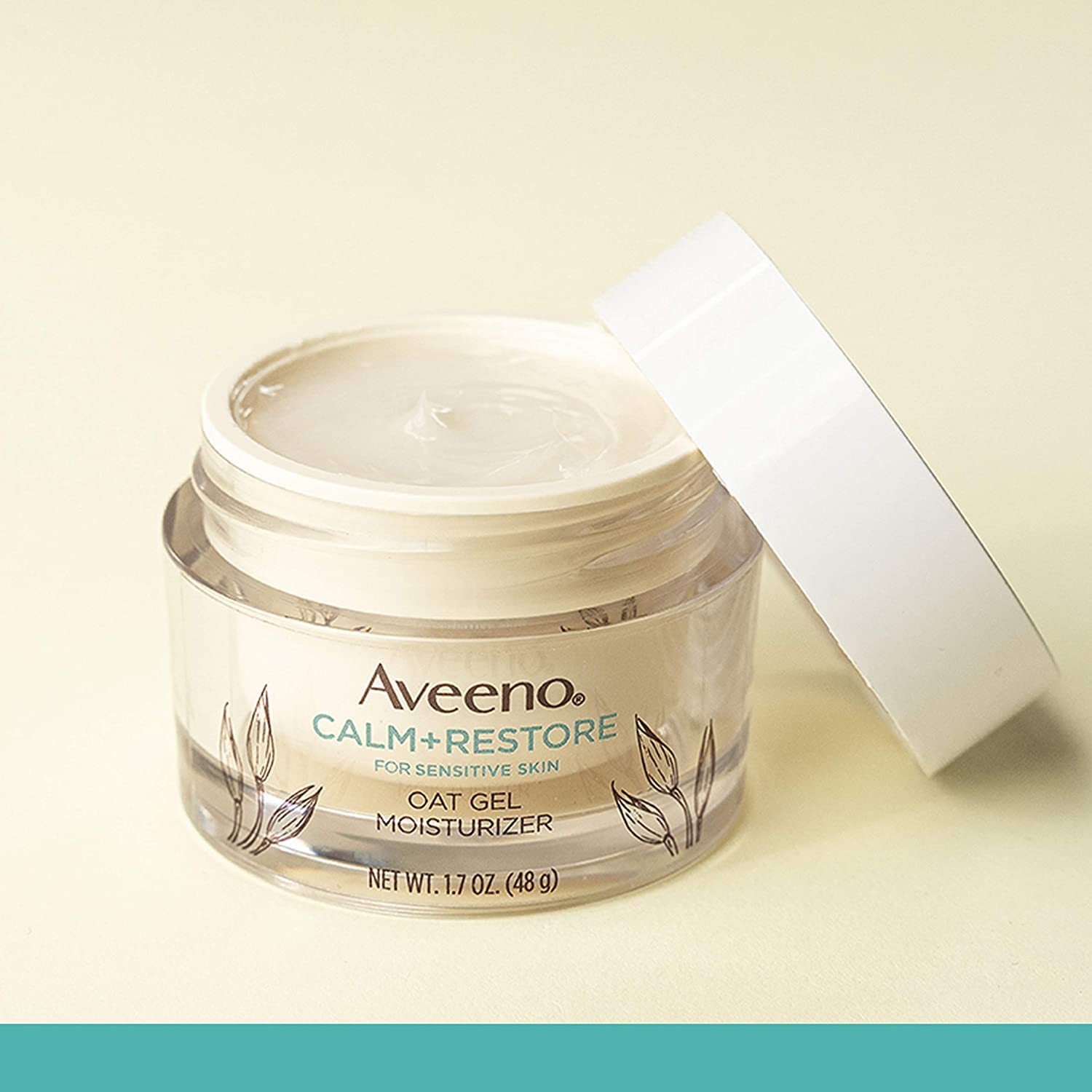 Aveeno Calm + Restore Triple Oat Hydrating Face Serum for Sensitive Skin Gentle and Lightweight Facial Serum to Smooth and Fortify Skin Hypoallergenic, Fragrance & Paraben-Free,1.7 fl. Oz (Pack of 2) - Image 2