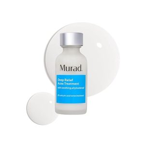 Murad Deep Relief Acne Spot Treatment with 2% Salicylic Acid – Patch-Like Liquid Treatment for Deep, Hormonal Acne & Breakouts – 1 Fl Oz