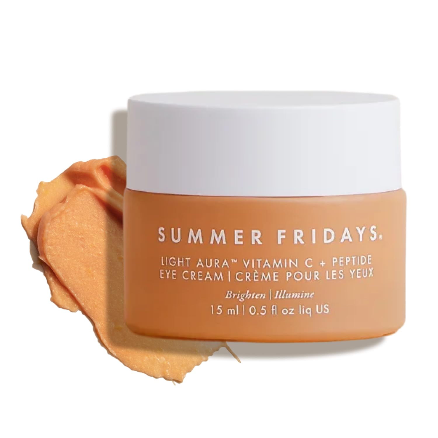 Summer Fridays Light Aura Vitamin C + Peptide Eye Cream - Brightening Eye Cream with an Illuminating and Hydrating Formula (0.5 Fl Oz) - Image 2