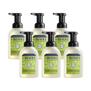 Mrs. MEYER'S Foaming Hand Soap, Lemon Verbena,10 fl oz (Pack of 6)