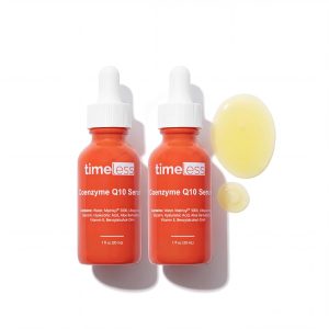 Timeless Skin Care Coenzyme Q10 Serum - Skin Care Serum for Smoothing - Fragrance-Free - Coenzyme Q10 - with Hyaluronic Acid - 1 oz (Pack of 2)