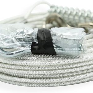 Petest 60ft Trolley Runner Cable for Heavy Dogs Up to 125 Pounds