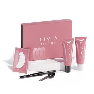 Livia - Black Eyelash and Eyebrow Color Set – Long-Lasting, Natural-Looking Color for 4 Weeks – Vegan, Gentle for Sensitive Skin – Easy DIY Solution
