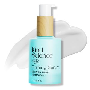 Kind Science Firming Serum, Anti Aging Face Treatment, Lightweight Facial Serum With Retinol Alternative Bakuchiol & Peptides, Fragrance Free, For Sensitive Skin and All Skin Types, 1 fl oz