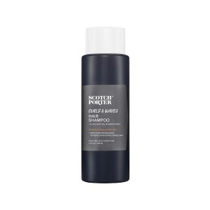Scotch Porter Curls & Waves Shampoo for Men, Gentle & Hydrating (1-Pack) | Deep Cleanse Mens Hair Wash - Promotes Softness, Shine & Scalp Health, Free of Parabens, Sulfates & Silicones - Vegan - 13 oz