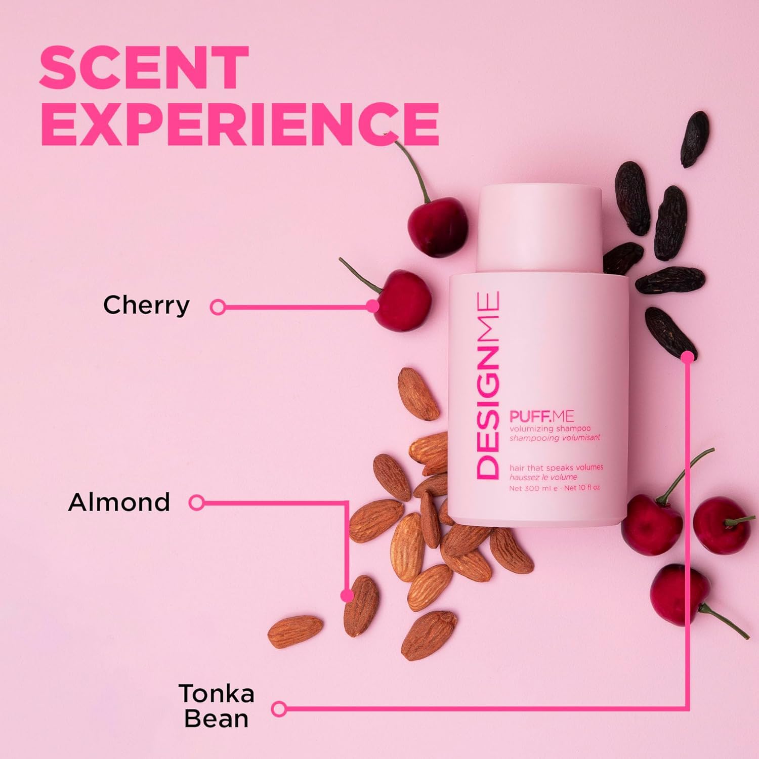 PUFF.ME Volumizing Shampoo by DESIGNME | Shampoo Hair Volumizer with Sunflower Seed Oil Adds Body & Bounce | Color-Safe Volumizing Shampoo for Fine Hair | Paraben & Sulfate Free Shampoo - Image 3
