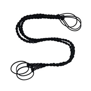 Rip Tie Soft Tangle-Free Hair Tie for Women, Nylon Hair Elastic, Colorful Hair Accessory - As Seen on Shark Tank - Midnight (3 Count, Extra Hold)