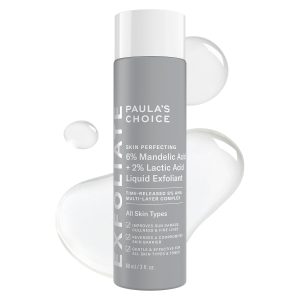 Paula’s Choice 6% Mandelic Acid + 2% Lactic Acid Exfoliant, Gentle Daily AHA Exfoliation for Discoloration, Bumpy Texture & Radiance, for Sensitive Skin, Fragrance-Free
