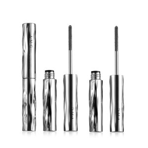 Iron Wand Mascara,New Metal Curl Waterproof Mascara, Tubular Eyelash Primer Waterproof Long Curling, Brushless Mascaras for Natural and Non-smudged Eyelash,Black (Pack of 2)
