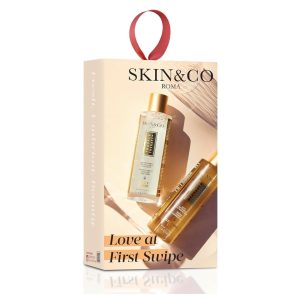 SKIN&CO Truffle Therapy Love at First Swipe | 2-Pc Skincare Kit with Face Toner & Cleansing Oil | Hydrating, Makeup-Removing, Pore-Refining Duo for Brighter, Glowing Skin | All-Natural & Made in Italy