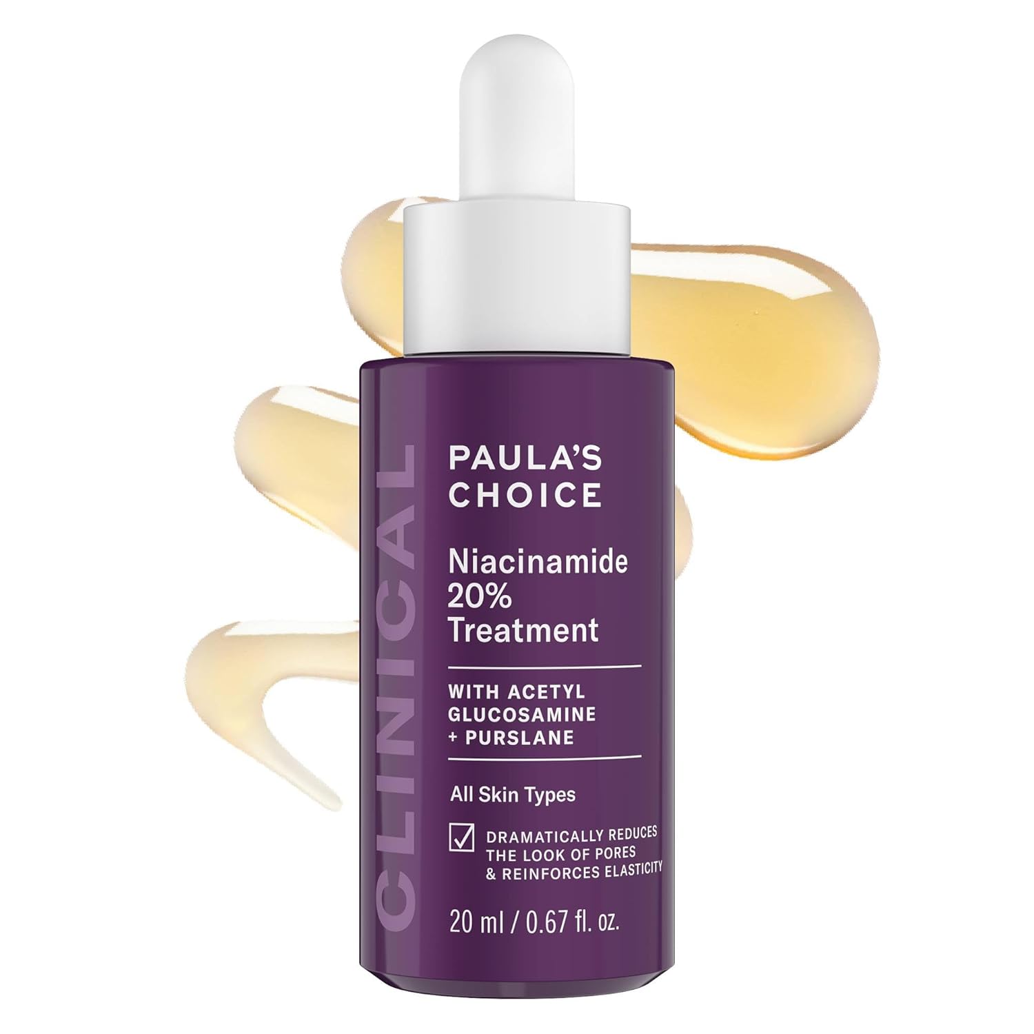 Paula's Choice CLINICAL 20% Niacinamide Vitamin B3 Concentrated Face Serum, Anti-Aging Serum for Face, Treatment for Discoloration & Minimizing Large Pores, Fragrance-Free, 0.67oz - Image 2