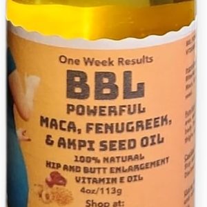 ONE Week Results BBL Powerful Oil Fenugreek and Akpi Seed. HIPS & Butt ENMHANCEMENT