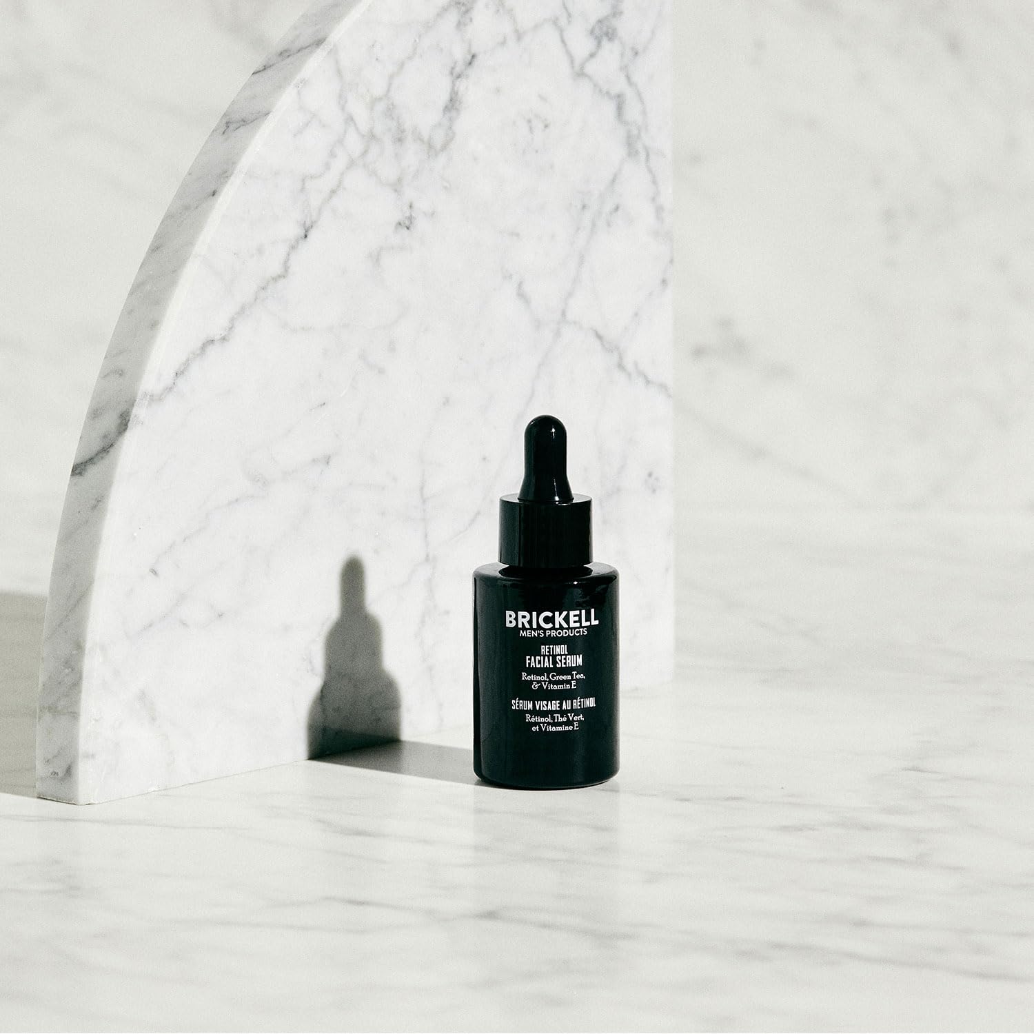 Brickell Men's Retinol Skin Care Serum Treatment For Firming Face Lines & Eye Wrinkles, Deep Hydrating Facial Serum For Anti-Aging, With Retinol, Aloe, and Vitamin E, Fragrance Free, 1 Ounce