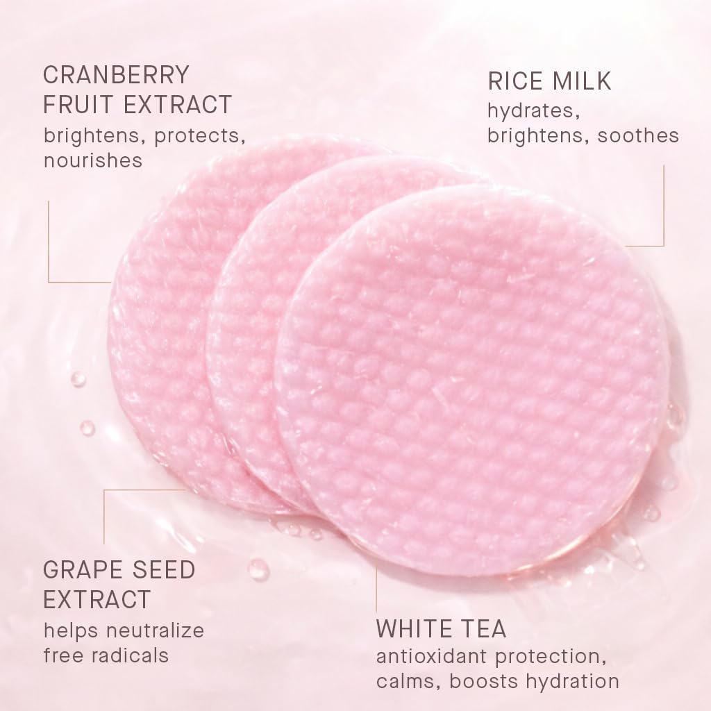 ARCONA Cranberry Triad Milky Toner Pads – Vegan Milky Toner for Face | Brightening & Hydrating Rice Toner for Face | Phyto-Nutrients & Essential Fatty Acids (45 Count) - Image 3
