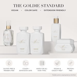 Goldie Locks Volumizing Texture Spray - Instant Volume and Lift - Invisible Matte Finish - Flexible Hold - Safe for Extensions & Color-Treated Hair - Protein-Free - 8 fl oz