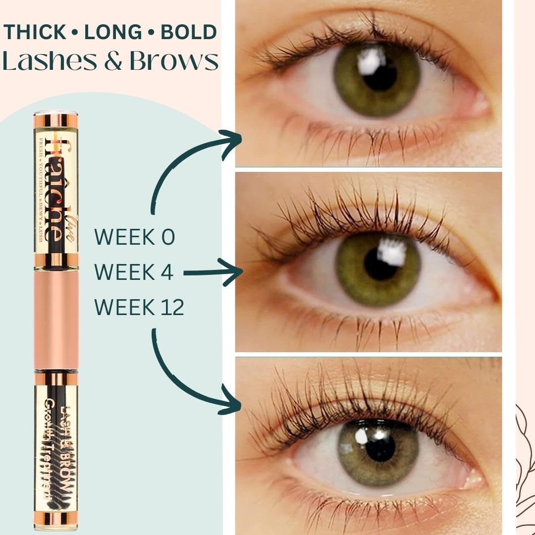 Lash Serum Mascara Tube DOUBLE PACK - Natural Eyelash Serum for Growth, Conditioning &Treatment - Eyelash Growth with Organic Castor Oil to Grow Brows with Eyeliner & Brush - Image 2