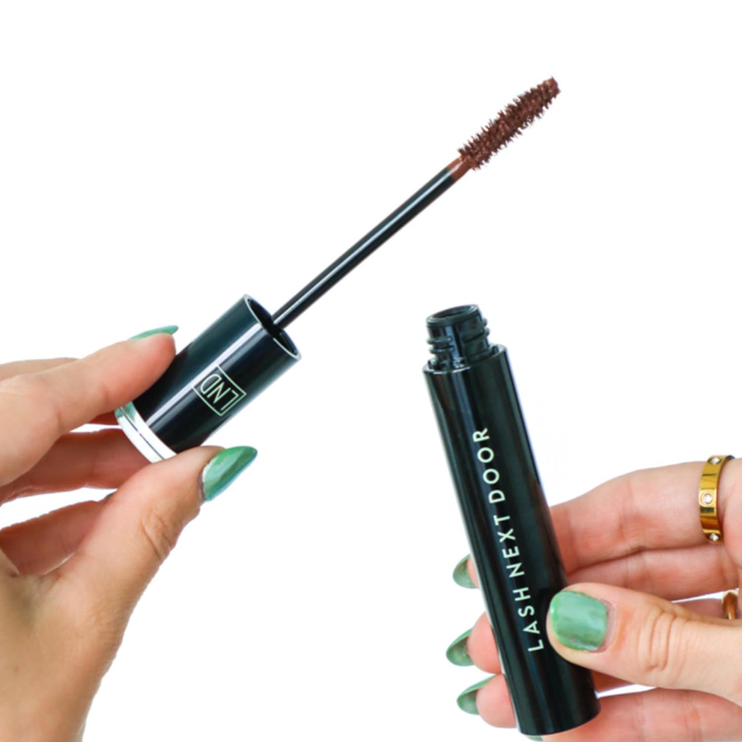 Lash Next Door Espresso Brown Volumizing Mascara, Lengthening No-Clump Formula, Smudge-Proof Makeup for Eyes, 2 Pack, 0.39 oz Each - Image 3