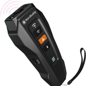 BarxBuddy 2nd Gen Dog Bark Deterrent Devices | Long Range Ultrasonic | Bark Collar Alternative | Dog Training Indoor/Outdoor | Rechargeable Anti Bark Device for Dogs (Black)