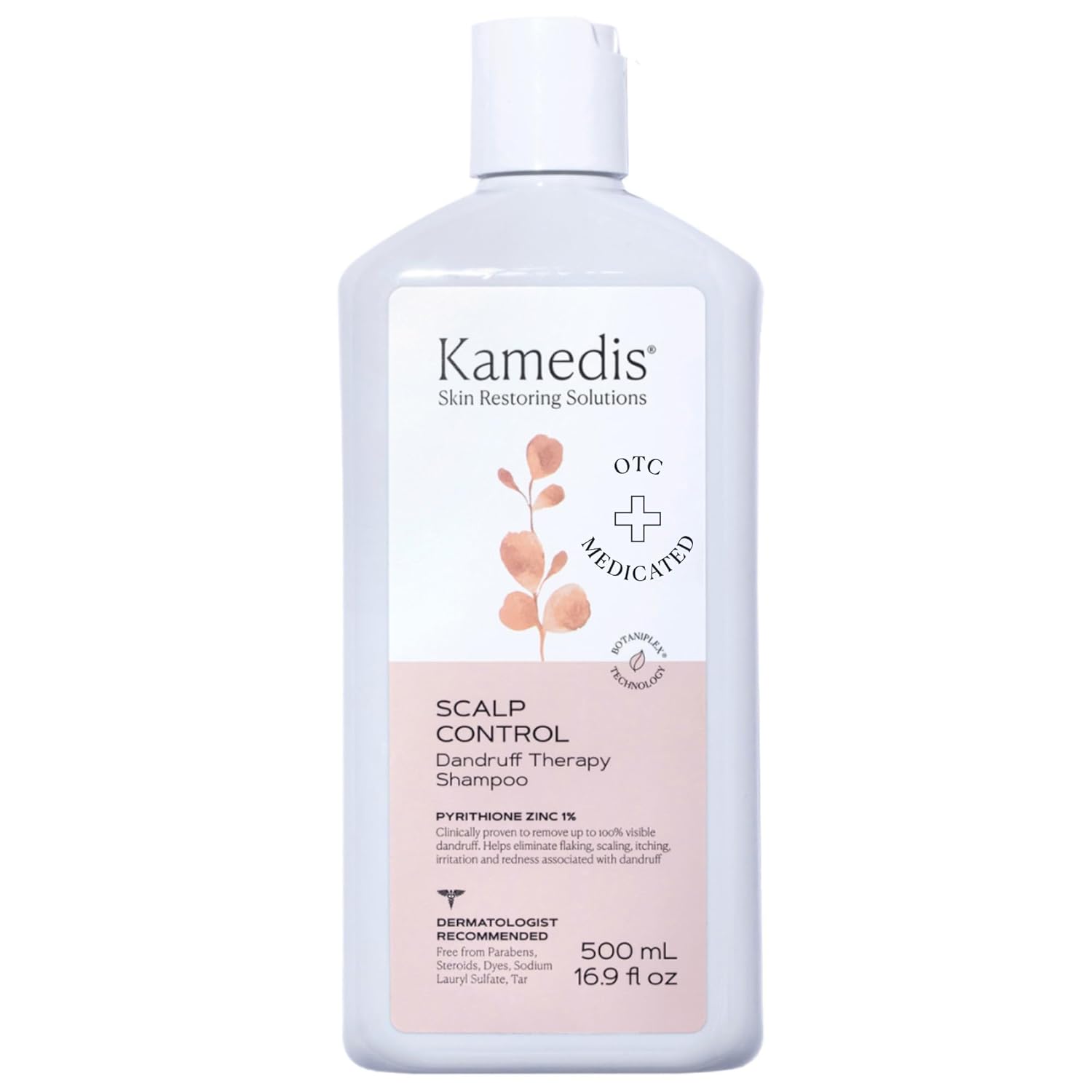 KAMEDIS Scalp Savior – Itchy Dry Scalp Treatment & Seborrheic Dermatitis Relief. Anti Dandruff Shampoo Clinically Formulated With Zinc Pyrithione & Salicylic Acid. Gentle SLS Free Formula. 16.9 Fl Oz