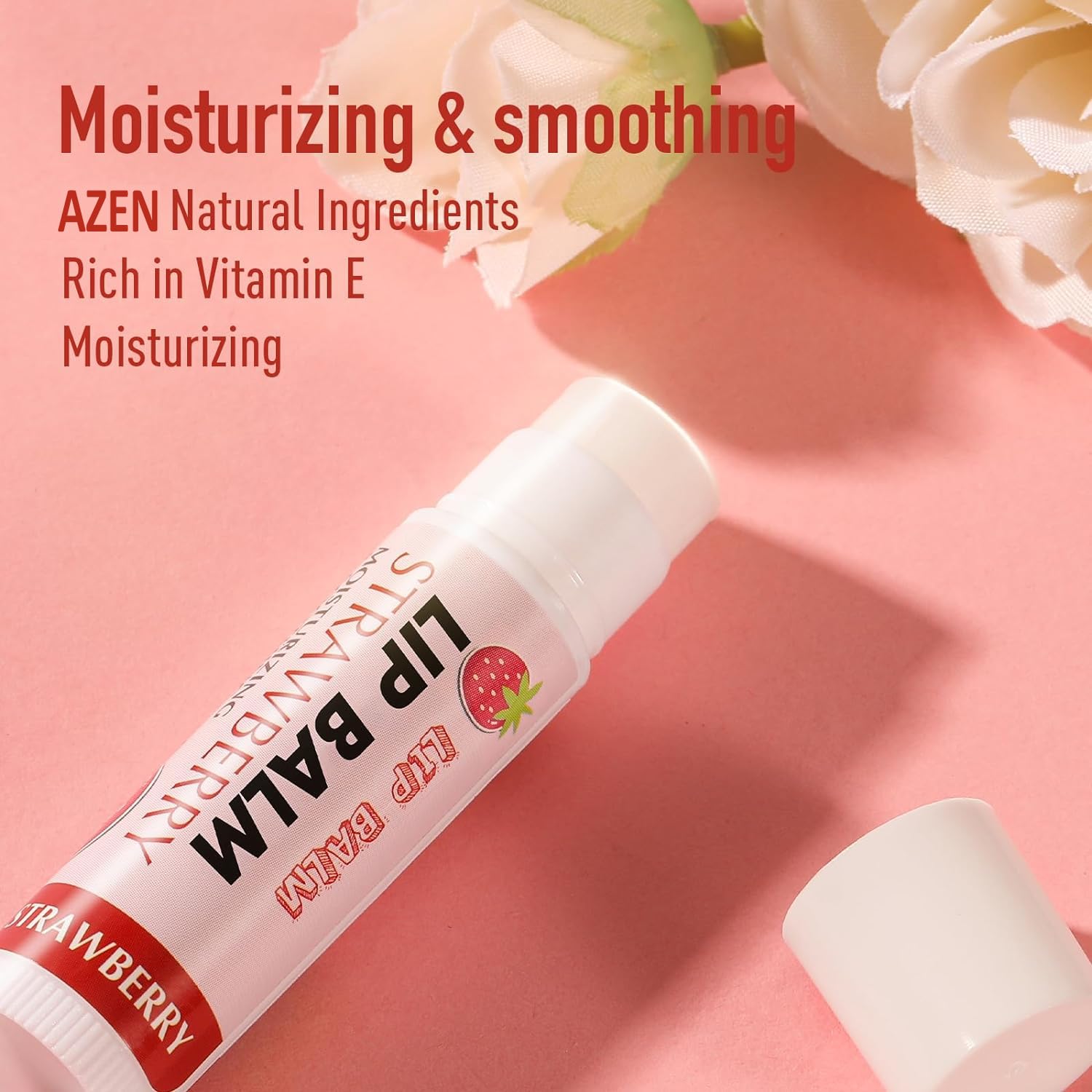 AZEN 120 Pack Lip Balm Bulk, Moisturizing Lip Balms for dry cracked lips, Mothers Day Gifts Easter Basket Stuffers - 12 Flavors - Image 2