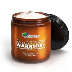 Herbal Mana Frankincense DMSO Body Cream with Magnesium & Hyaluronic Acid | Royal Warrior