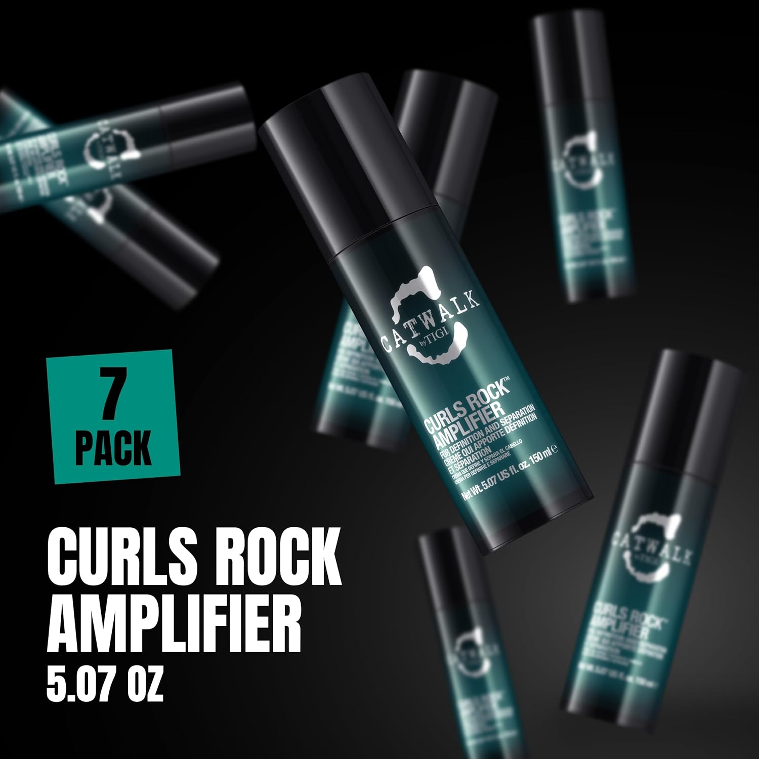 Catwalk Curls Rock Amplifier Shaping Cream by TIGI 2-Pack – Curl Cream for Defining Wavy, Curly Hair – Flexible Hold, Frizz Control + Anti-Humidity, Scented, 5.07 Oz Ea - Image 3