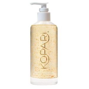 Kopari Jumbo Golden Aura Body Oil - 2x Larger Size, Moisturizing Serum-Oil with Hyaluronic Acid and 24k Gold, Toasted Vanilla and Warm Floral Scent