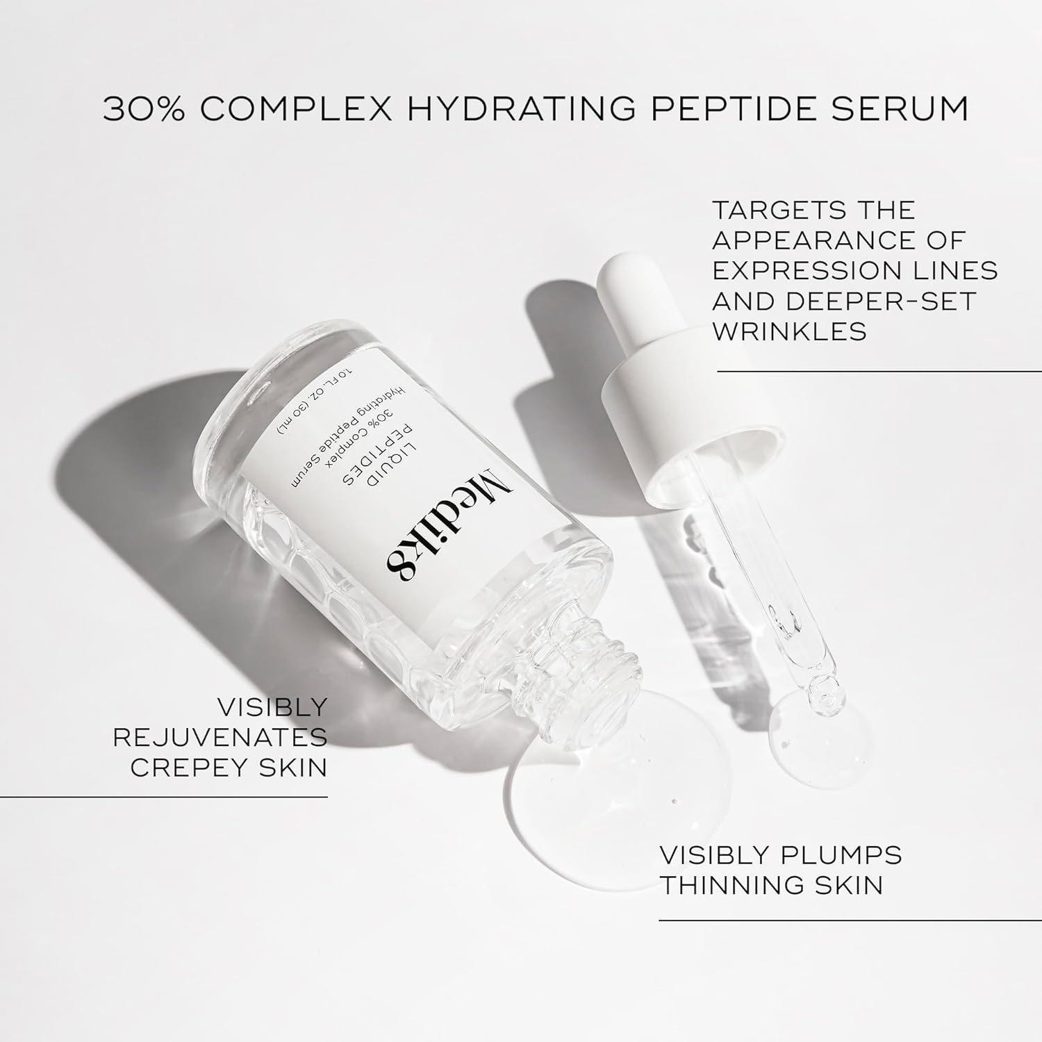 Medik8 Liquid Peptides - Multi Peptide Face Serum For Women and Men - Smooths Wrinkles and Fine Lines - Hydrating Serum - 1.0 oz - Image 2